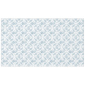 Elegantes blau-weiße Blumentoilette Tischdecke (Vorderseite (Horizontal))