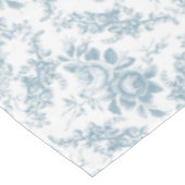 Elegantes blau-weiße Blumentoilette Tischdecke (Schrägansicht)