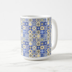 Elegantes blau-weißes portugiesisches Azulejo-Must Kaffeetasse