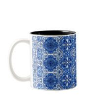 Elegantes blau-weißes portugiesisches Azulejo-Must