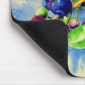 Elegantes Blaubeerengemälde Mousepad (Ecke)