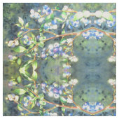 Elegantes Blaubeerengemälde Stoff (Nahaufnahme)