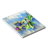 Elegantes Blaubeermalen Notizblock (angewinkelt)