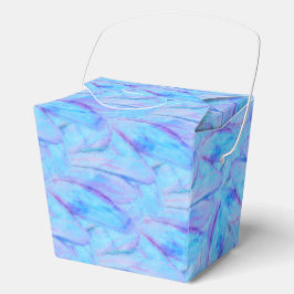Elegantes Blaublütenmuster Geschenkschachtel