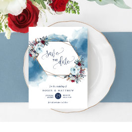Elegantes blauer Himmelsblut, jedes Ereignis Save The Date