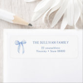 Elegantes, blaues Adressetikett (Insitu)