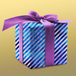 Elegantes blaues Aqua Weihnachtsfeiertage Wra Geschenkpapier