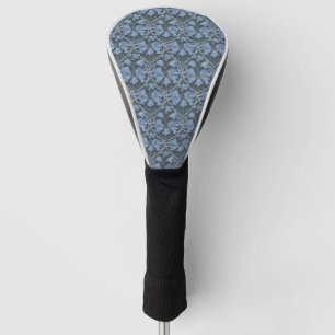Elegantes blaues Aquarell-Blumenmuster-Einladung Golf Headcover