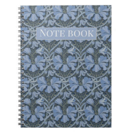 Elegantes blaues Aquarell-Blumenmuster-Einladung Notizblock