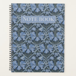 Elegantes blaues Aquarell-Blumenmuster-Einladung Planer