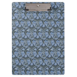 Elegantes blaues Aquarell-Blumenmuster Klemmbrett