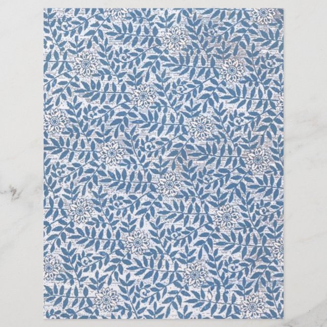 ELEGANTES BLAUES BLUMEN (Vorderseite)