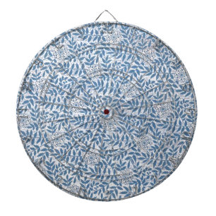 ELEGANTES BLAUES BLUMEN DARTSCHEIBE