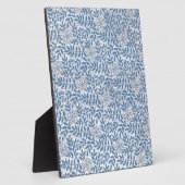 ELEGANTES BLAUES BLUMEN FOTOPLATTE (Seite)