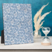 ELEGANTES BLAUES BLUMEN FOTOPLATTE (Seite)