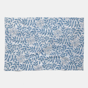 ELEGANTES BLAUES BLUMEN HANDTUCH