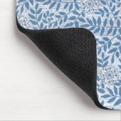 ELEGANTES BLAUES BLUMEN MOUSEPAD (Ecke)