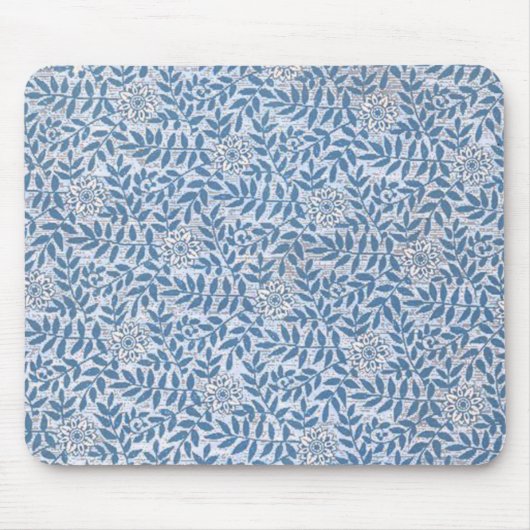 ELEGANTES BLAUES BLUMEN MOUSEPAD (Vorne)
