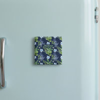 Elegantes blaues Botanisches Wasserfarbenmuster