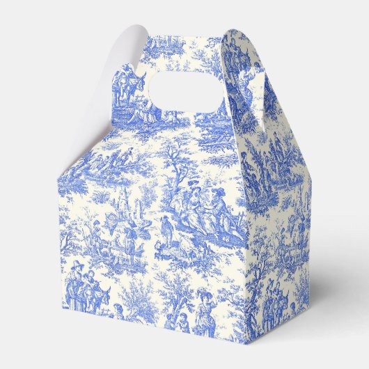 Elegantes blaues Brautparty Geschenkschachtel (Rückseite)