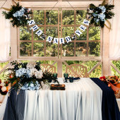 Elegantes blaues Brautparty Wimpelkette