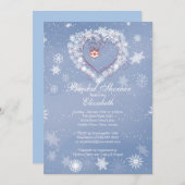 Elegantes blaues einladung (Vorne/Hinten)