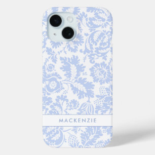 Elegantes blaues florales Botanik-Design Case-Mate iPhone Hülle