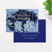 Elegantes blaues florales Design (Schreibtisch)