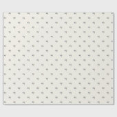 Elegantes blaues Florenwasser Botanisches Geschenk Geschenkpapier (Flach)