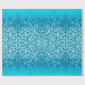 Elegantes blaues Frost-Schein-Packpapier Geschenkpapier (Flach)