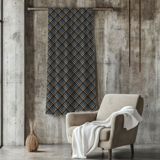 Elegantes blaues gelbes Decken für Männergeschenk