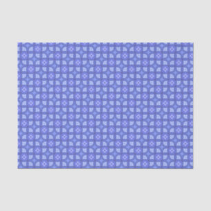 Elegantes blaues geometrisches Muster modern chic Seidenpapier