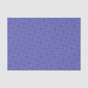 Elegantes blaues geometrisches Muster modern chic Seidenpapier