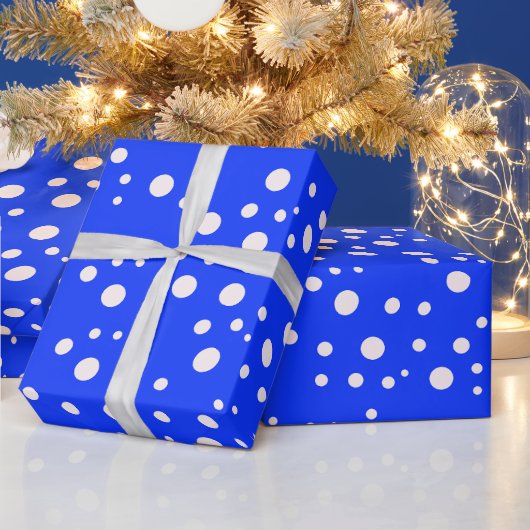 Elegantes, blaues Geschenkpapier (Feiertage)