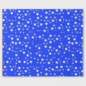Elegantes, blaues Geschenkpapier (Flach)