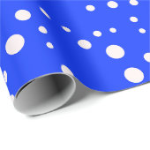 Elegantes, blaues Geschenkpapier (Rolleneckpunkt)
