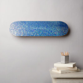 Elegantes blaues Glitzer Individuelle Name Skatebo Skateboard