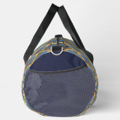 Elegantes blaues Gold Piazza della Riforma Duffle Bag (Rechts)