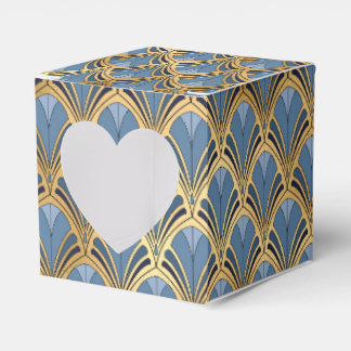 Elegantes blaues Gold Piazza della Riforma Geschenkschachtel