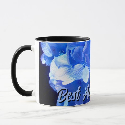 Elegantes blaues Hydrangeas Tasse (Links)