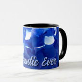 Elegantes blaues Hydrangeas Tasse (VorderseiteRechts)