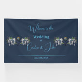 Elegantes blaues keltisches Design Banner (Horizontal)