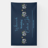 Elegantes blaues keltisches Design Banner (Vertikal)