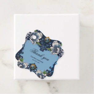 Elegantes blaues keltisches Design Geschenkanhänger