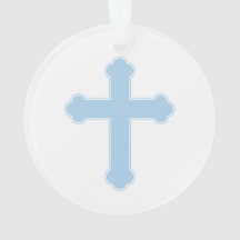 Elegantes blaues Kreuz