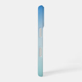 Elegantes blaues Leder iPhone 16 Hülle (Rechte Seite)