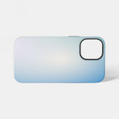 Elegantes blaues Leder iPhone Hülle (Rückseite (Horizontal))