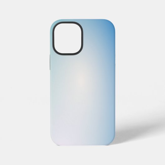 Elegantes blaues Leder iPhone Hülle (Rückseite)