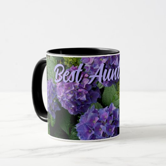 Elegantes blaues lila magenta Frische Pasta machen Tasse (Vorderseite Links)