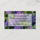 Elegantes blaues lila Magenta grünes Hydrangea Begleitkarte (Vorderseite)